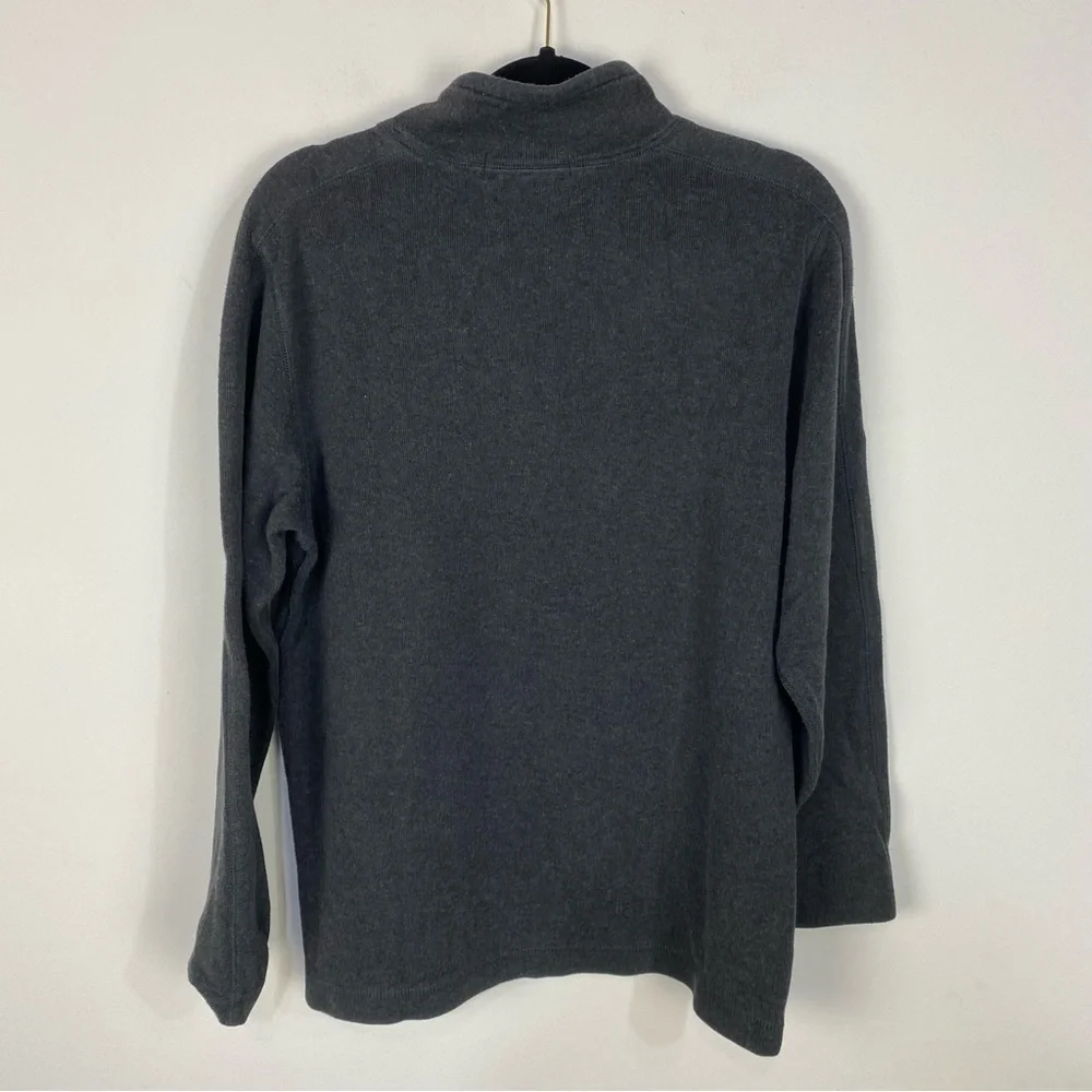 Banana Republic Grey Gray 100% Cotton quarter zip